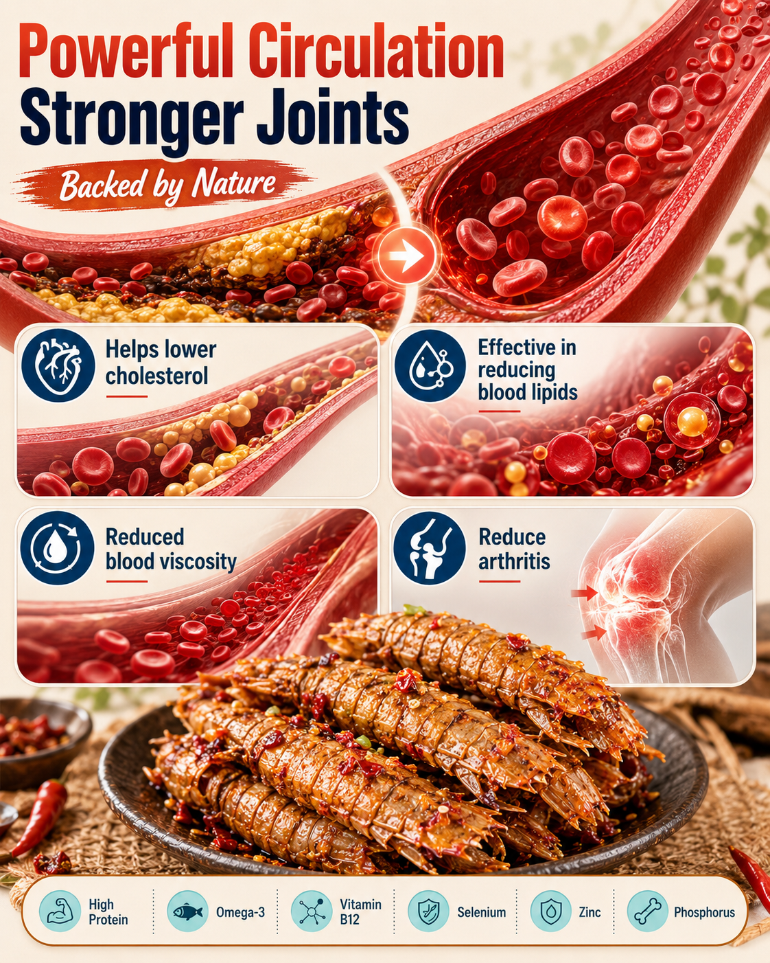 🦐🔥 Ready-to-Eat Mala Mantis Shrimp — Big, Crispy, Protein-Packed & Full of Omega-3-BP