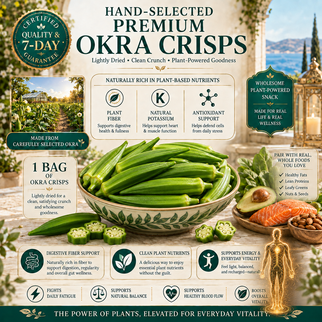 💪More Energy, More Confidence, More Connection – 🔥Premium Okra Crisps for Men-BP