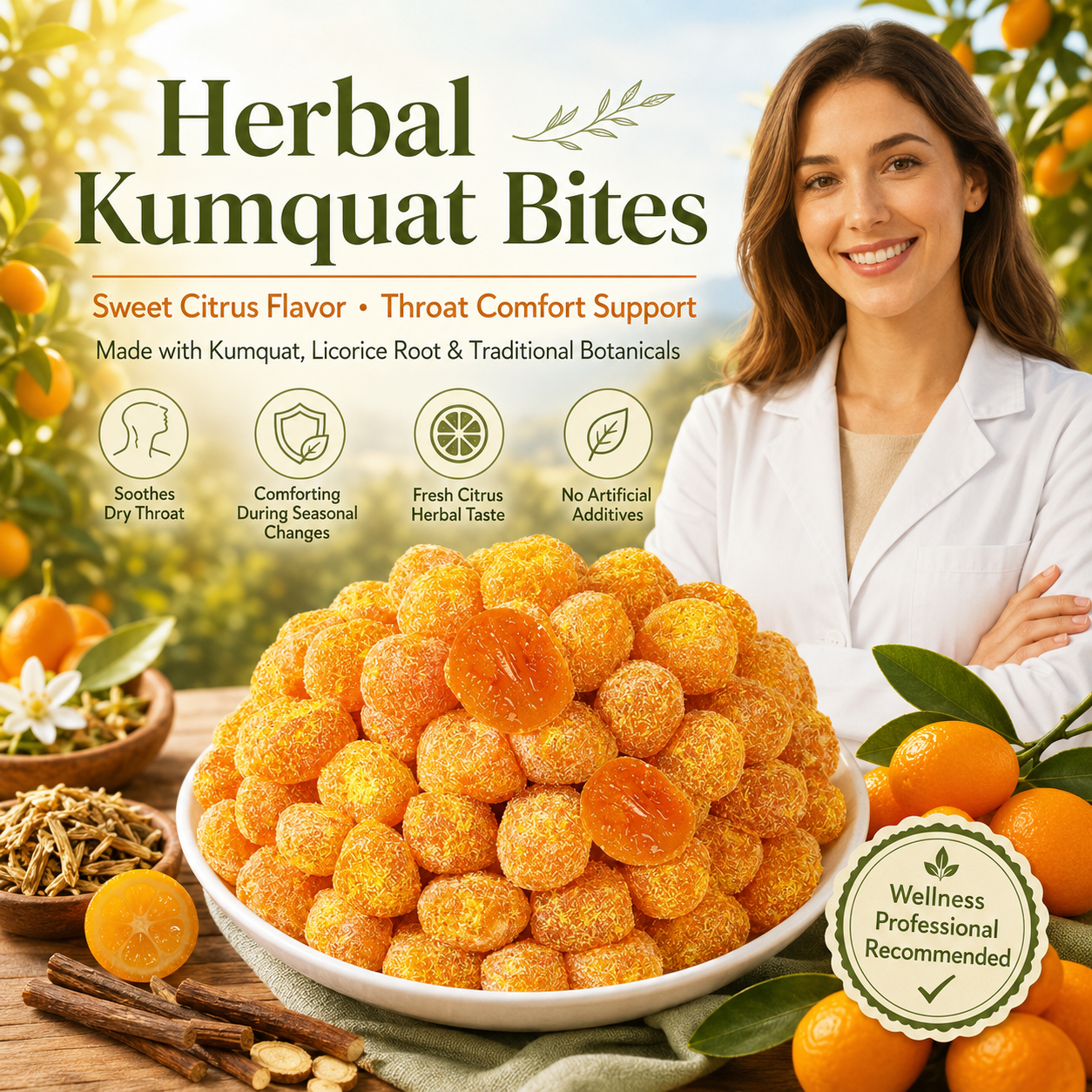 🍊Herbal Kumquat：👨‍⚕️Cleanse Vascular Trash •🧬 Support Healthy Blood Pressure & Blood Sugar • 🌿100% Pure Botanical Formula with Zero Artificial Additives- BP